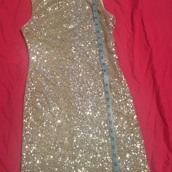 Glittering Silver Sequin Mini Dress! - Picture 4 of 8